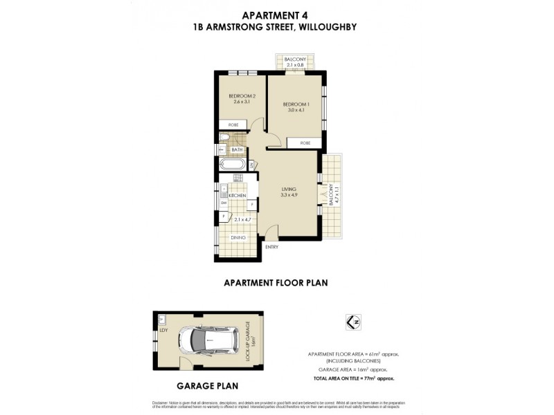 4/1B Armstrong Street, Willoughby NSW 2068 Floorplan