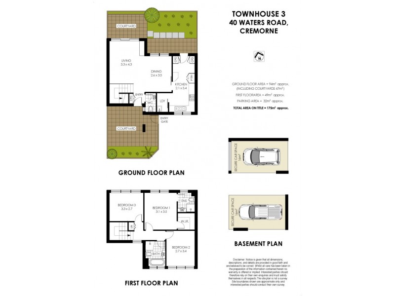 3/40 Waters Road, Cremorne NSW 2090 Floorplan