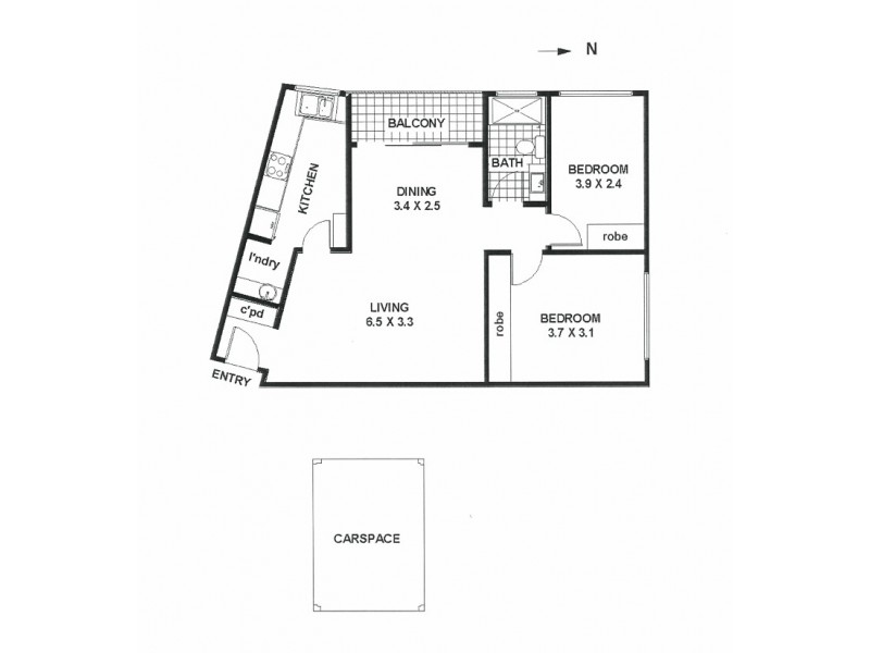 4E/74 Prince Street, Cremorne NSW 2090 Floorplan