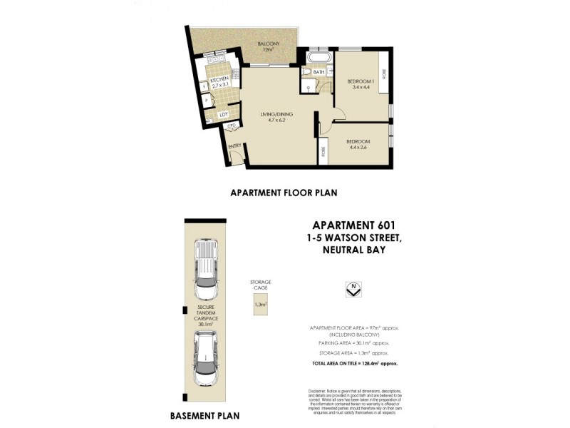 601/1-5 Watson Street, Neutral Bay NSW 2089 Floorplan