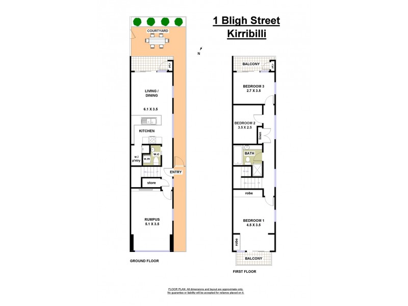 1 Bligh Street, Kirribilli NSW 2061 Floorplan