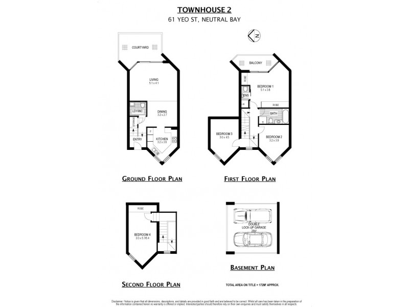 2/61 Yeo Street, Neutral Bay NSW 2089 Floorplan