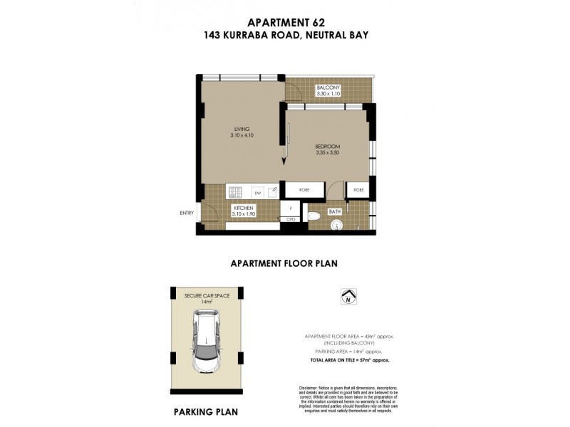 62/143 Kurraba Road, Neutral Bay NSW 2089 Floorplan