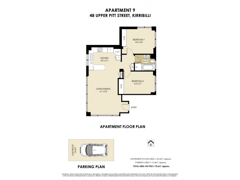 9/48 Upper Pitt Street, Kirribilli NSW 2061 Floorplan