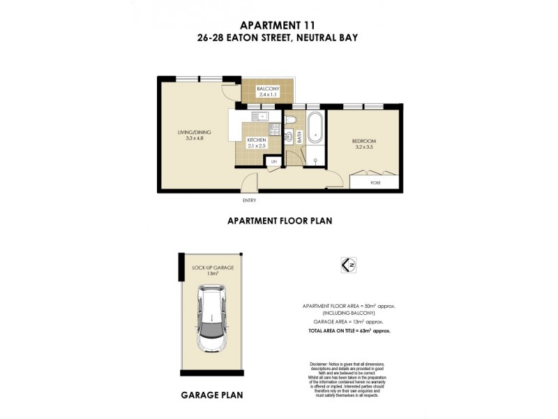 11/26-28 Eaton Street, Neutral Bay NSW 2089 Floorplan