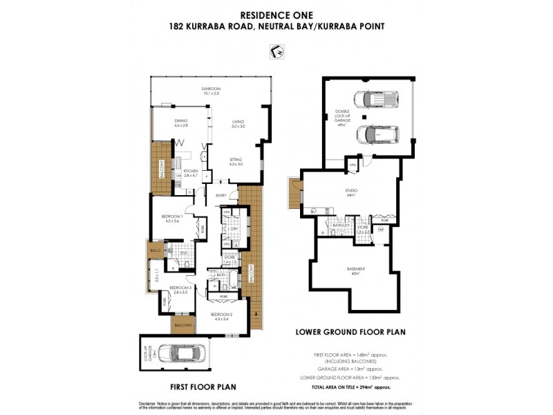1/182 Kurraba Road, Neutral Bay NSW 2089 Floorplan