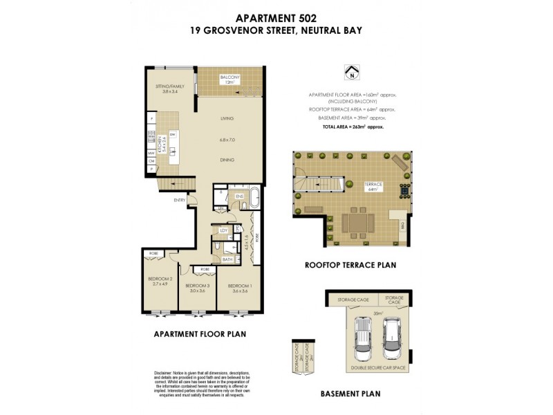 502/19 Grosvenor Street, Neutral Bay NSW 2089 Floorplan