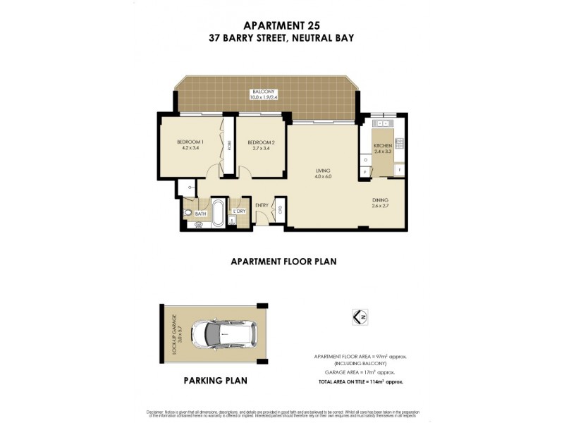 25/37-45 Barry Street, Neutral Bay NSW 2089 Floorplan
