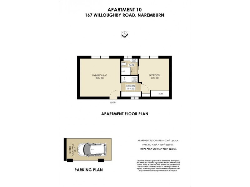10/167 Willoughby Road, Naremburn NSW 2065 Floorplan