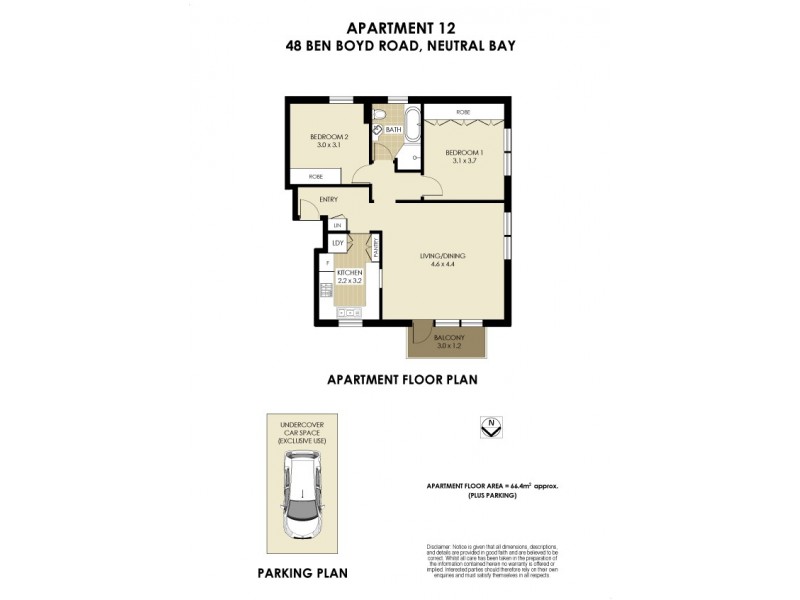 12/48 Ben Boyd Road, Neutral Bay NSW 2089 Floorplan