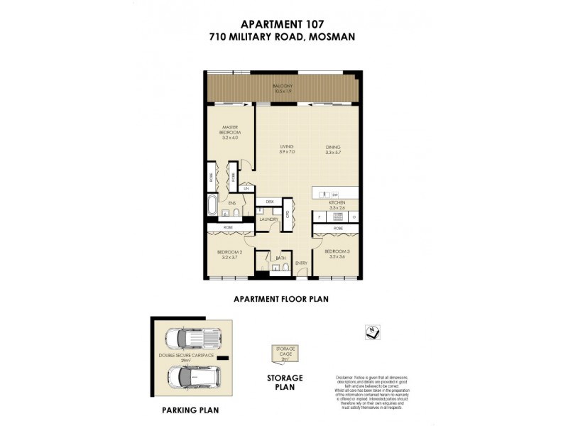 107/710 Military Road, Mosman NSW 2088 Floorplan
