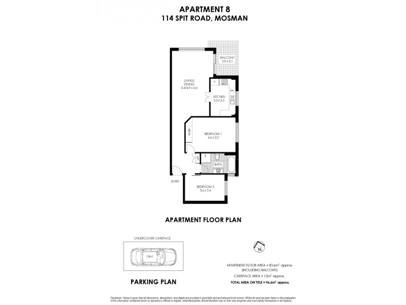8/114 Spit Road, Mosman NSW 2088 Floorplan
