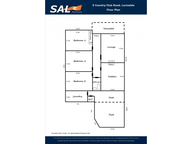 3-5 Country Club Road, Lucindale SA 5272 Floorplan