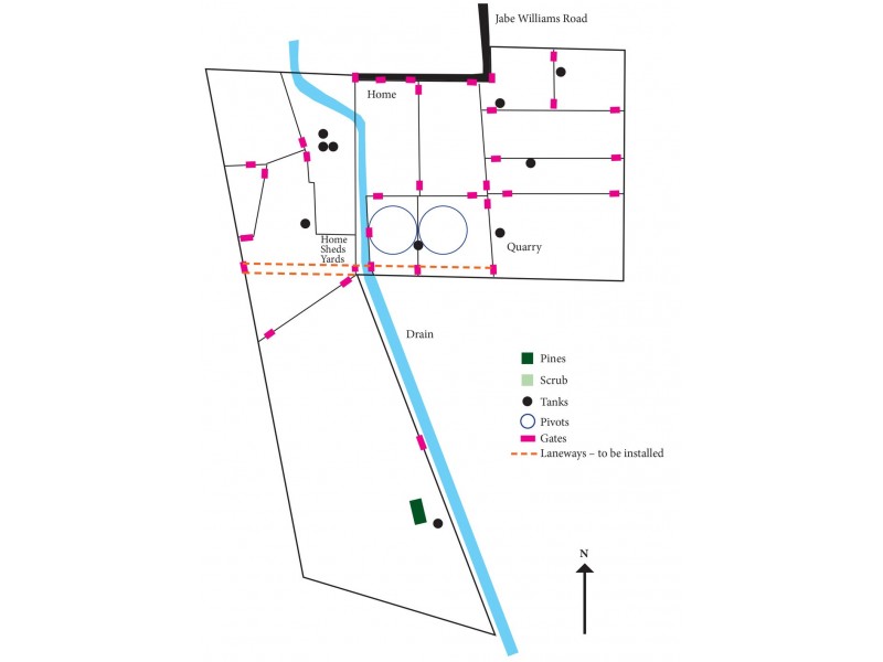 235 “Box Hill” Jabe Williams Road, Lucindale SA 5272 Floorplan