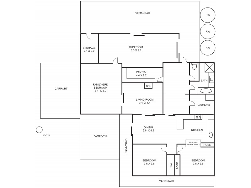 21 Fern Street, Naracoorte SA 5271 Floorplan