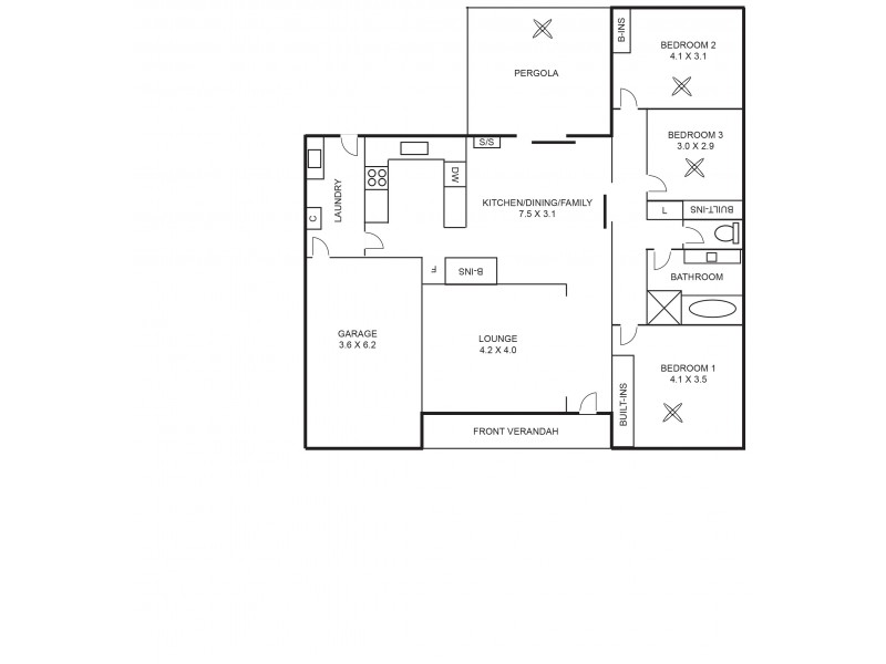 9 Brealey Place, Naracoorte SA 5271 Floorplan