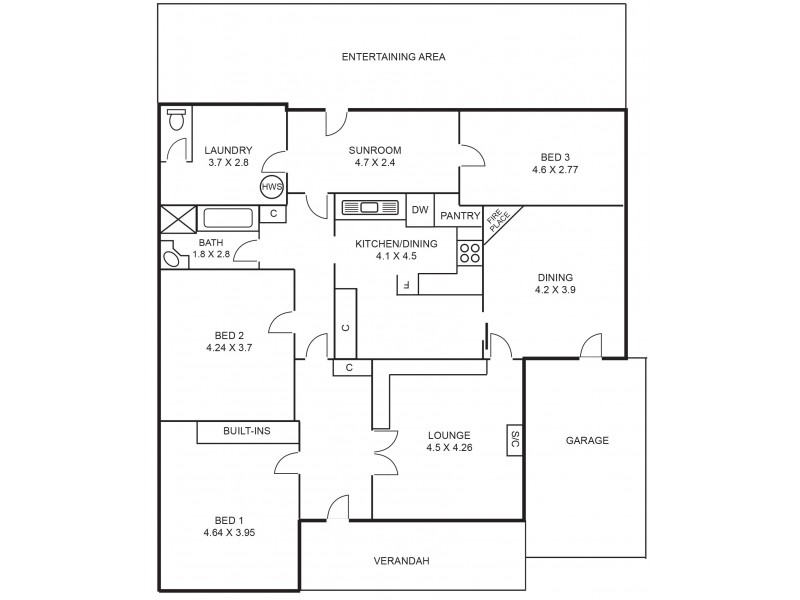 8 Drake Street, Naracoorte SA 5271 Floorplan