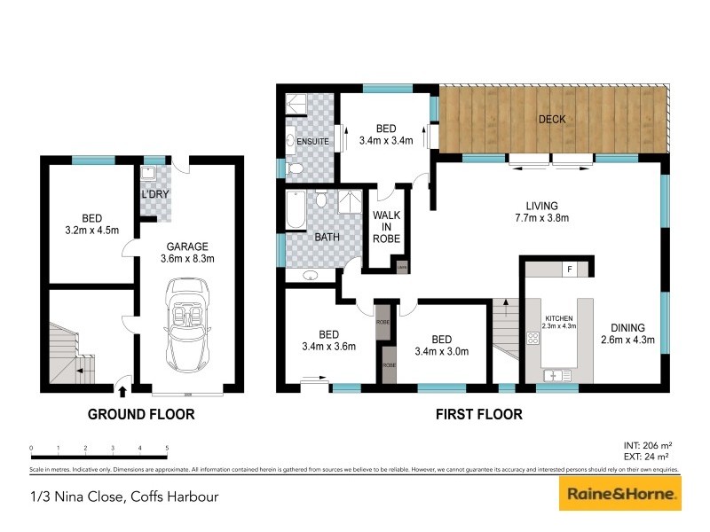 1/3 Nina Close, Coffs Harbour NSW 2450 Floorplan