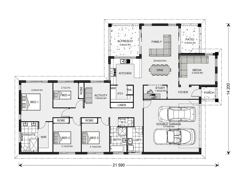 1 Katherine St, Dalby QLD 4405 Floorplan