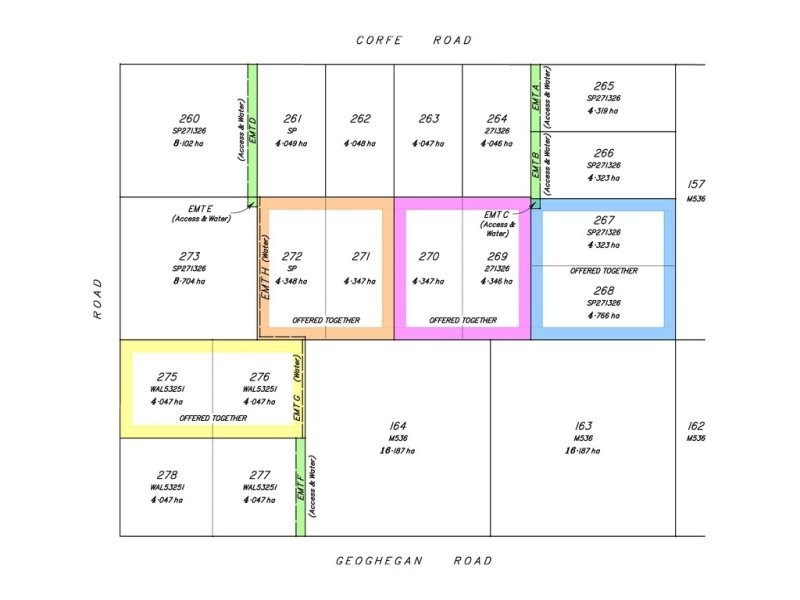 Lots 1-5 Corfe Road, Roma QLD 4455