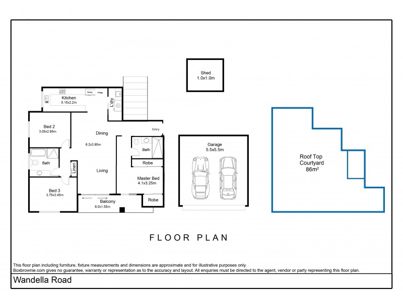 75f/5-29 Wandella Road, Miranda NSW 2228 Floorplan