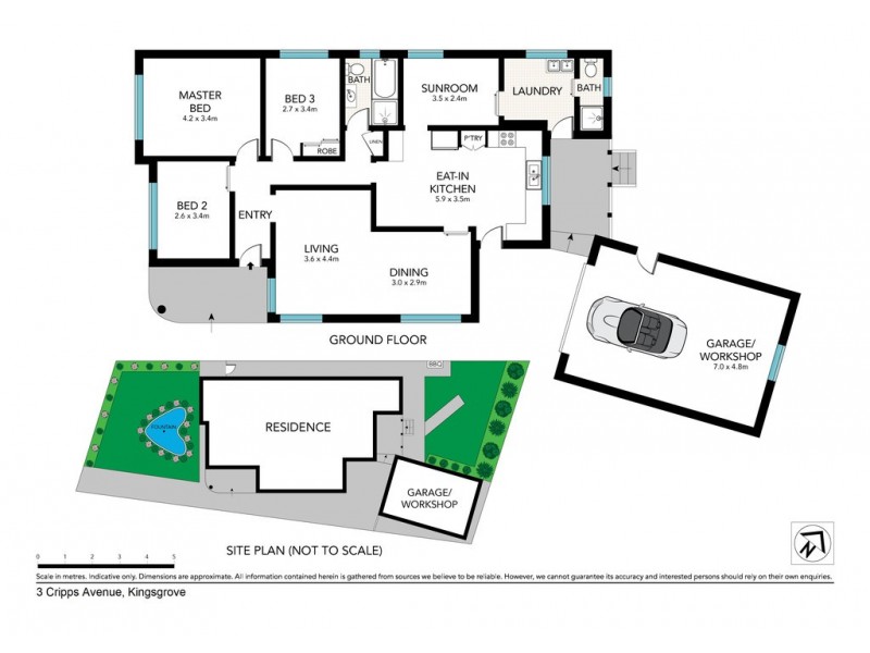 3 Cripps Avenue, Kingsgrove NSW 2208 Floorplan