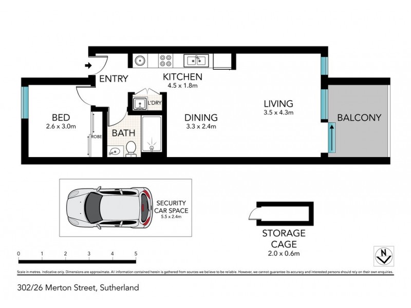 3.2/26 Merton Street, Sutherland NSW 2232 Floorplan