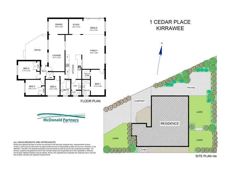 1 Cedar Place, Kirrawee NSW 2232 Floorplan
