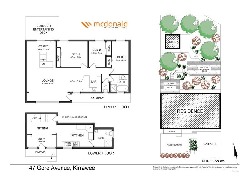 47 Gore Avenue, Kirrawee NSW 2232 Floorplan