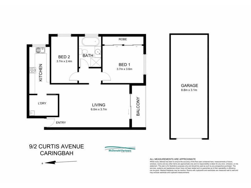 9/2-4 Curtis Street, Caringbah NSW 2229 Floorplan
