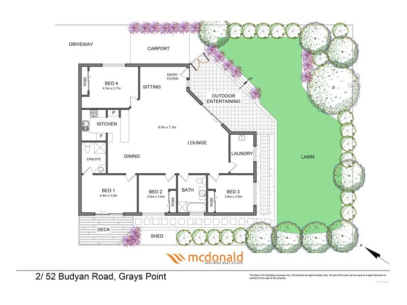 2/52 Budyan Road, Grays Point NSW 2232 Floorplan