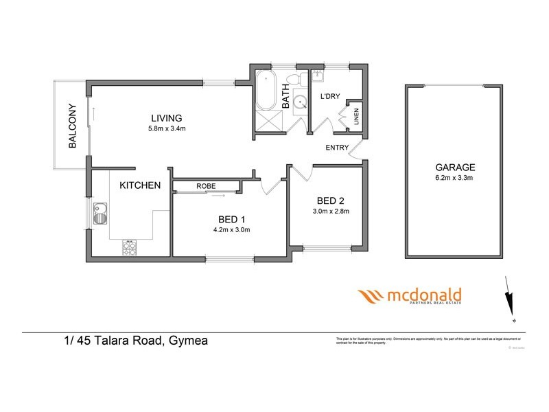 1/45 Talara Road, Gymea NSW 2227 Floorplan