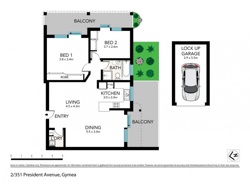 2/351-353 President Avenue, Gymea NSW 2227 Floorplan