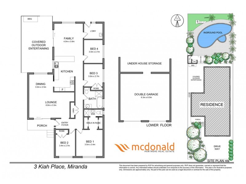 3 Kiah Place, Miranda NSW 2228 Floorplan