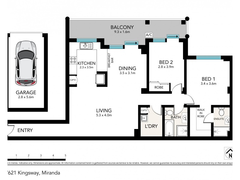 9/621 Kingsway, Miranda NSW 2228 Floorplan