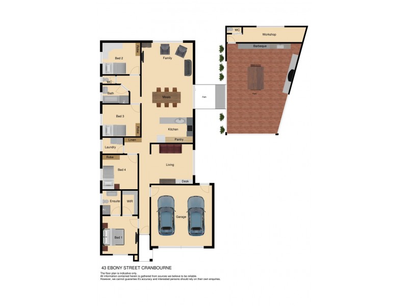 43 Ebony Street, Cranbourne VIC 3977 Floorplan