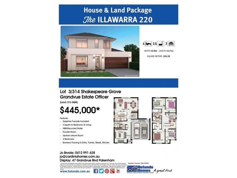 3 (Lot 314) Shakespeare Grove, Officer VIC 3809