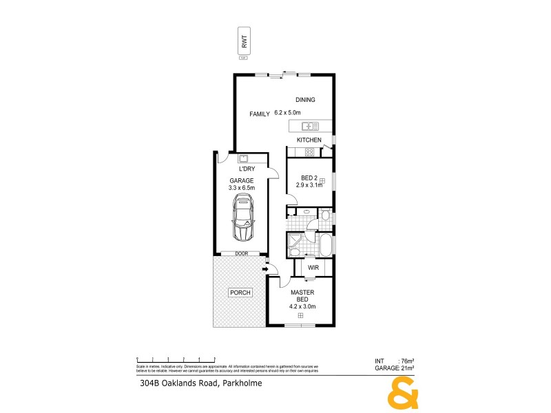 304B Oaklands Road, Park Holme SA 5043 Floorplan