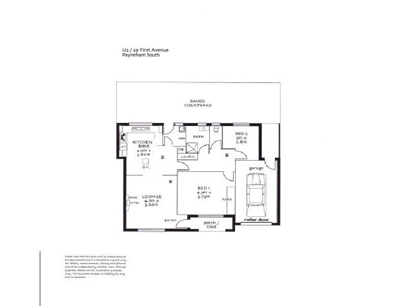 U2 29 First Avenue, Payneham South SA 5070 Floorplan