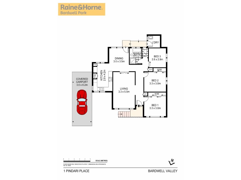 1 Pindari Place, Bardwell Valley NSW 2207 Floorplan