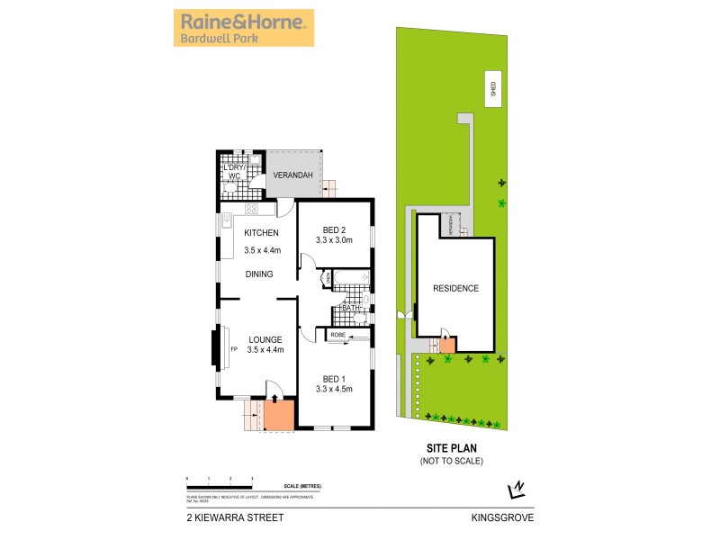 2 Kiewarra Street, Kingsgrove NSW 2208 Floorplan