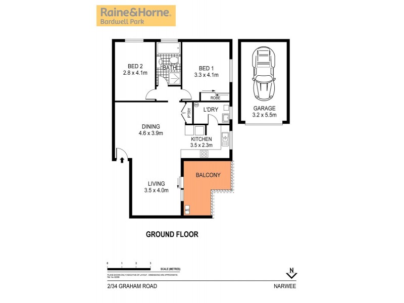 2/34-38 Graham Road, Narwee NSW 2209 Floorplan
