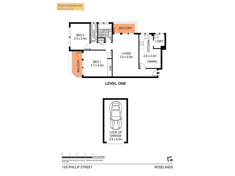 13/5 Phillip Street, Roselands NSW 2196 Floorplan