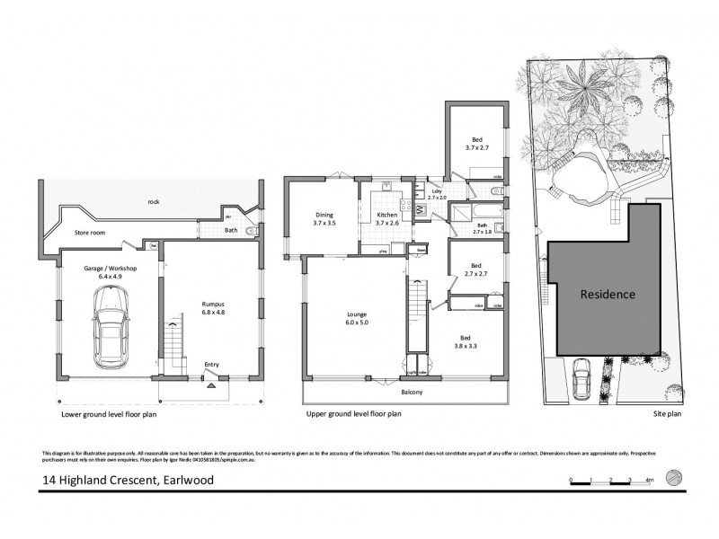 14 Highland Crescent, Earlwood NSW 2206 Floorplan
