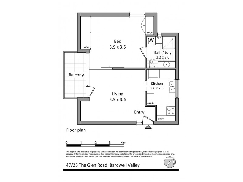 47/25 The Glen Road, Bardwell Valley NSW 2207 Floorplan