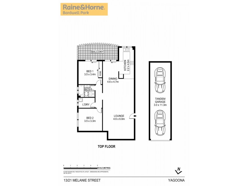 13/19-21 Melanie Street, Yagoona NSW 2199 Floorplan