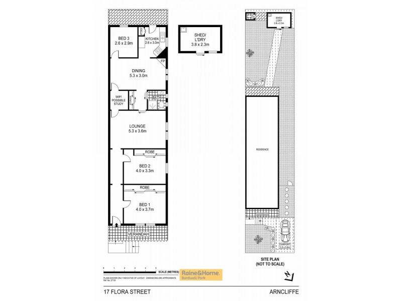 17 Flora Street, Arncliffe NSW 2205 Floorplan