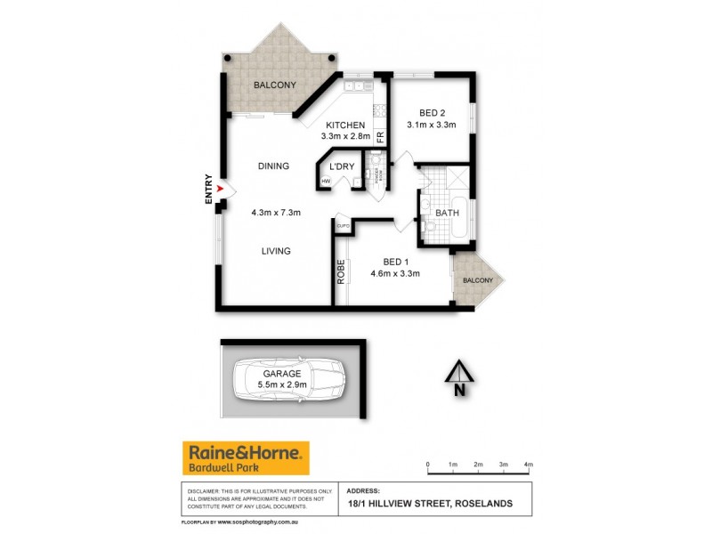 18/1 Hillview Street, Roselands NSW 2196 Floorplan