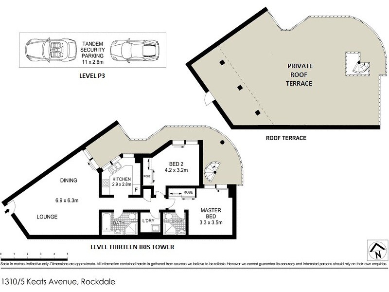 1310/5 Keats Avenue, Rockdale NSW 2216 Floorplan