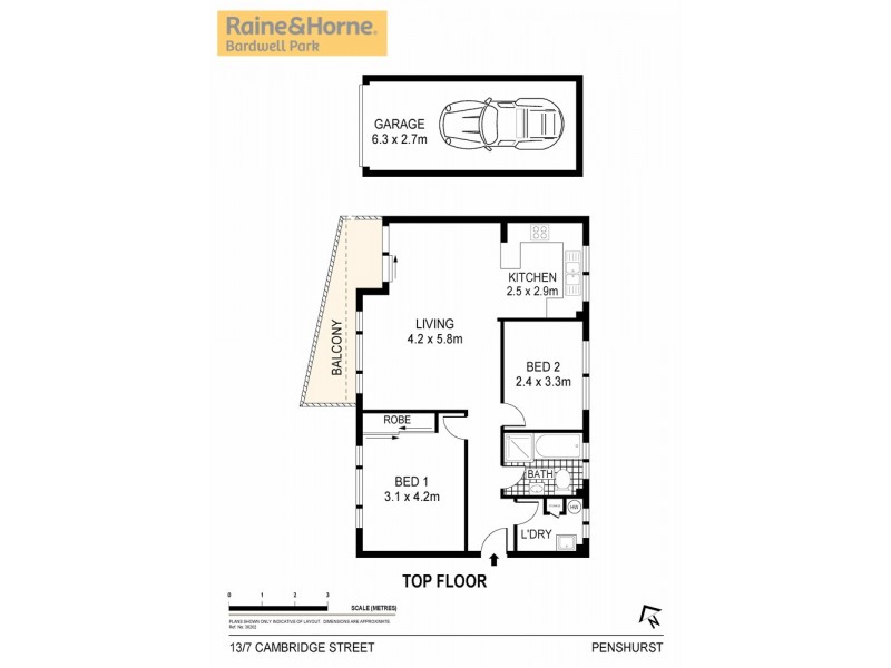 13/7 Cambridge Street, Penshurst NSW 2222 Floorplan